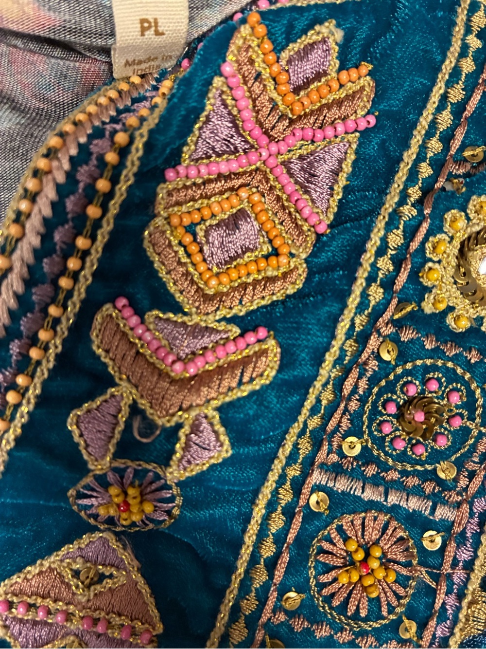 Soft Surroundings Toscana Embroidered Beaded Tunic Top - Picture 5 of 11